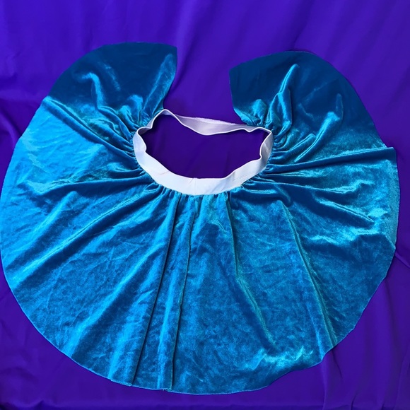 Skate/Dance (Child/Jr) Skirt AquaVelvet Peplum New - Picture 7 of 8